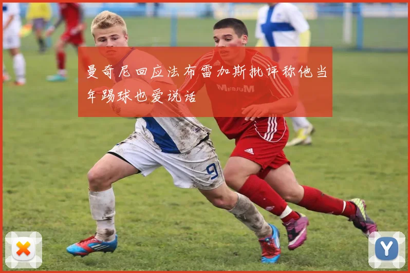 曼奇尼回应法布雷加斯批评称他当年踢球也爱说话